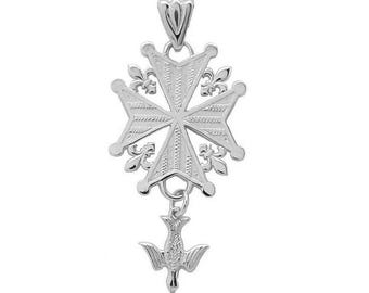 The &quot;Legacy&quot; Huguenot Cross in Sterling Silver