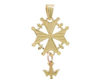 Heritage Huguenot Cross Necklace Pendant