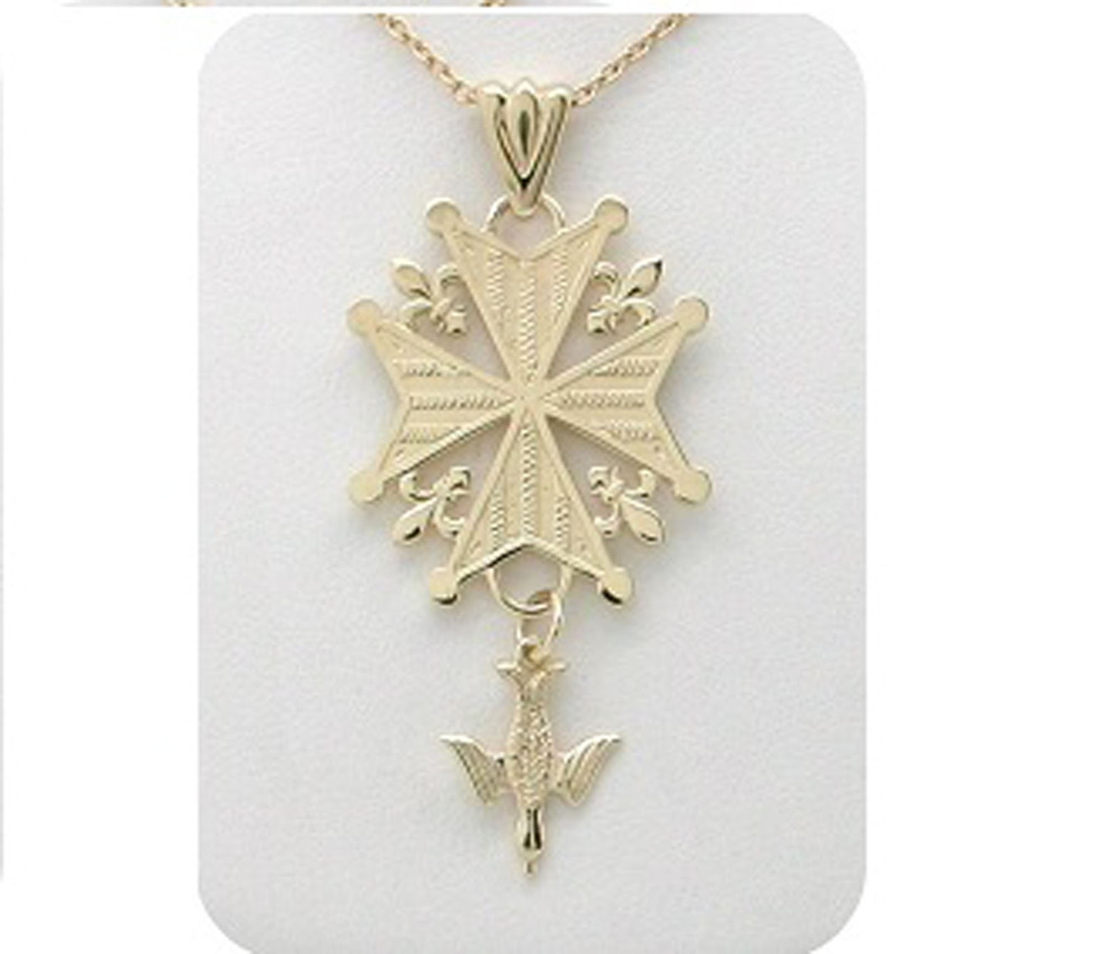 Legacy Huguenot Protestant Reformed Cross Necklace Pendant 14K Gold Etsy