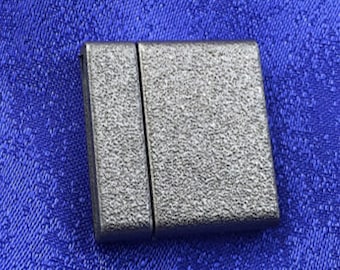 Metallic Finish Magnetic Glue-In Clasp for 20mm Leather, Vinyl or Flat Beaded Bracelets