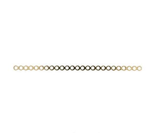Long Spacer Bars in Ten Sizes, 5 per Pack, in Rhodium or Gold Finish
