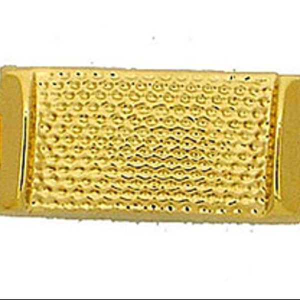 One-Strand Claspgarten Gold Ingot Box Clasp in Gold or Rhodium Finish, 12x6mm