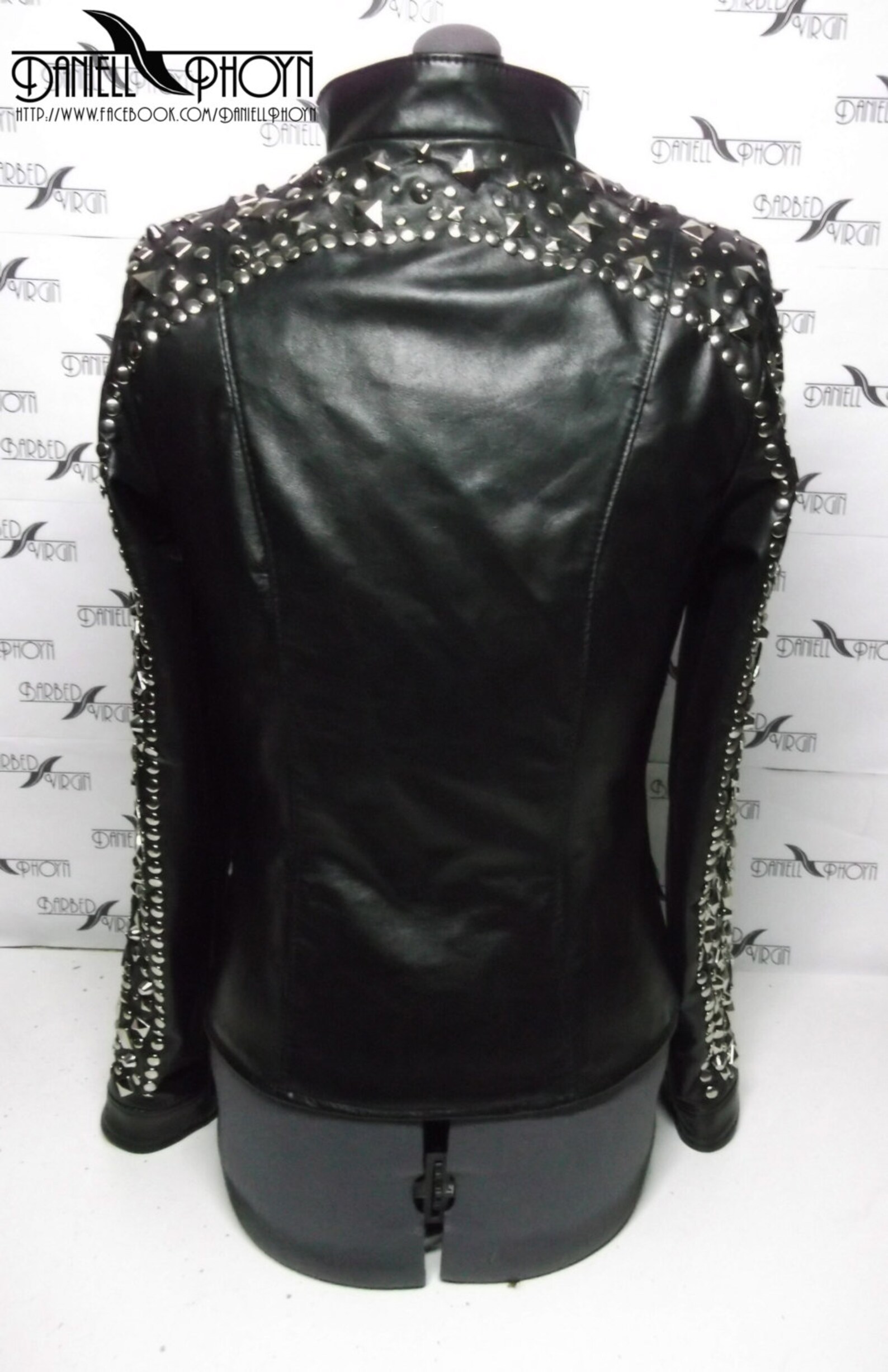 Genuine Leather Jackets with studs Etsy