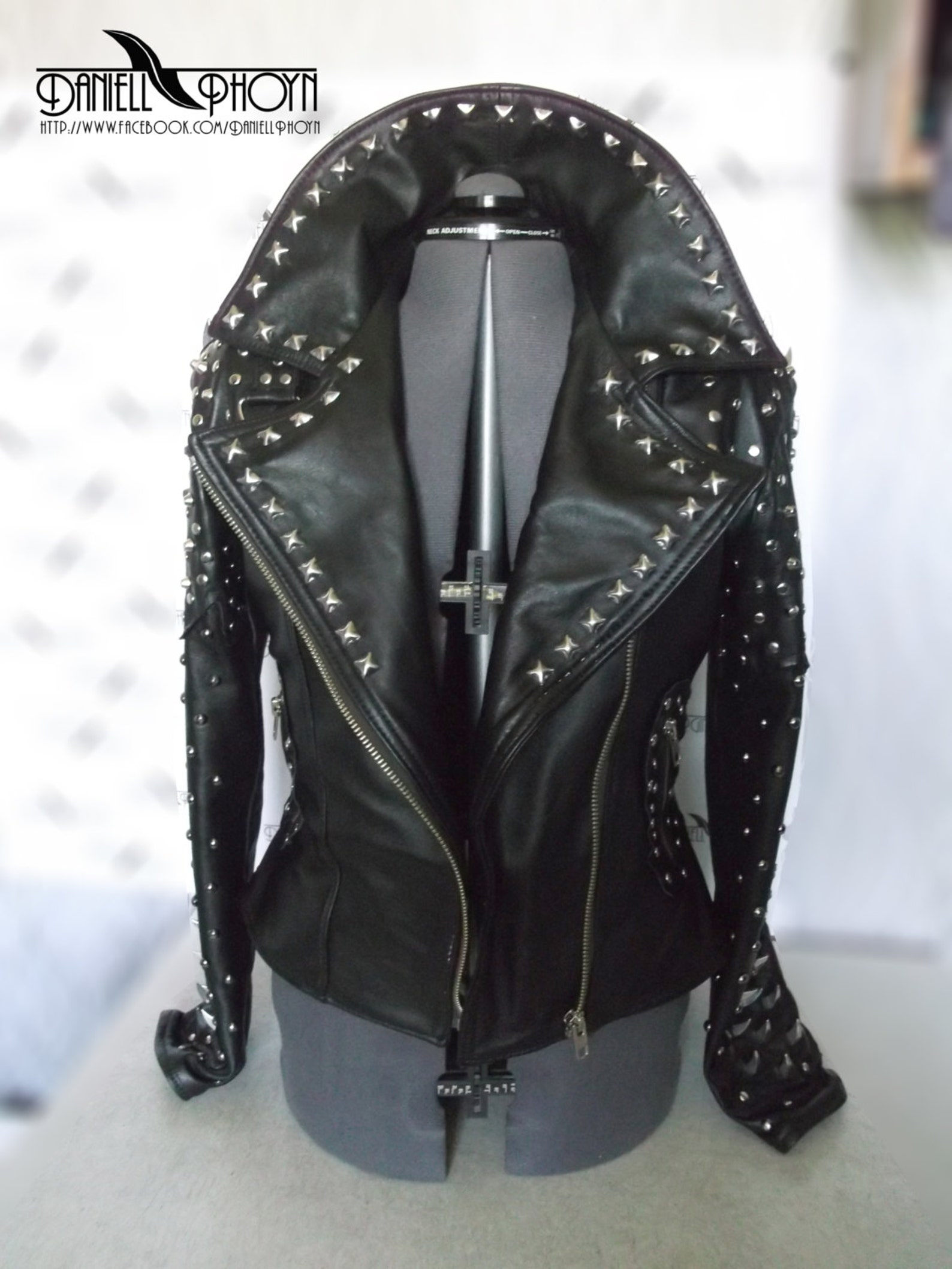 Extreme Leather Jacket with spikes Etsy