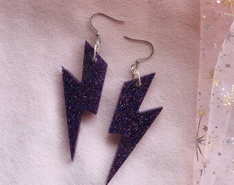 Unique Lightning Bolt Earrings – Edgy Handcrafted Jewelry