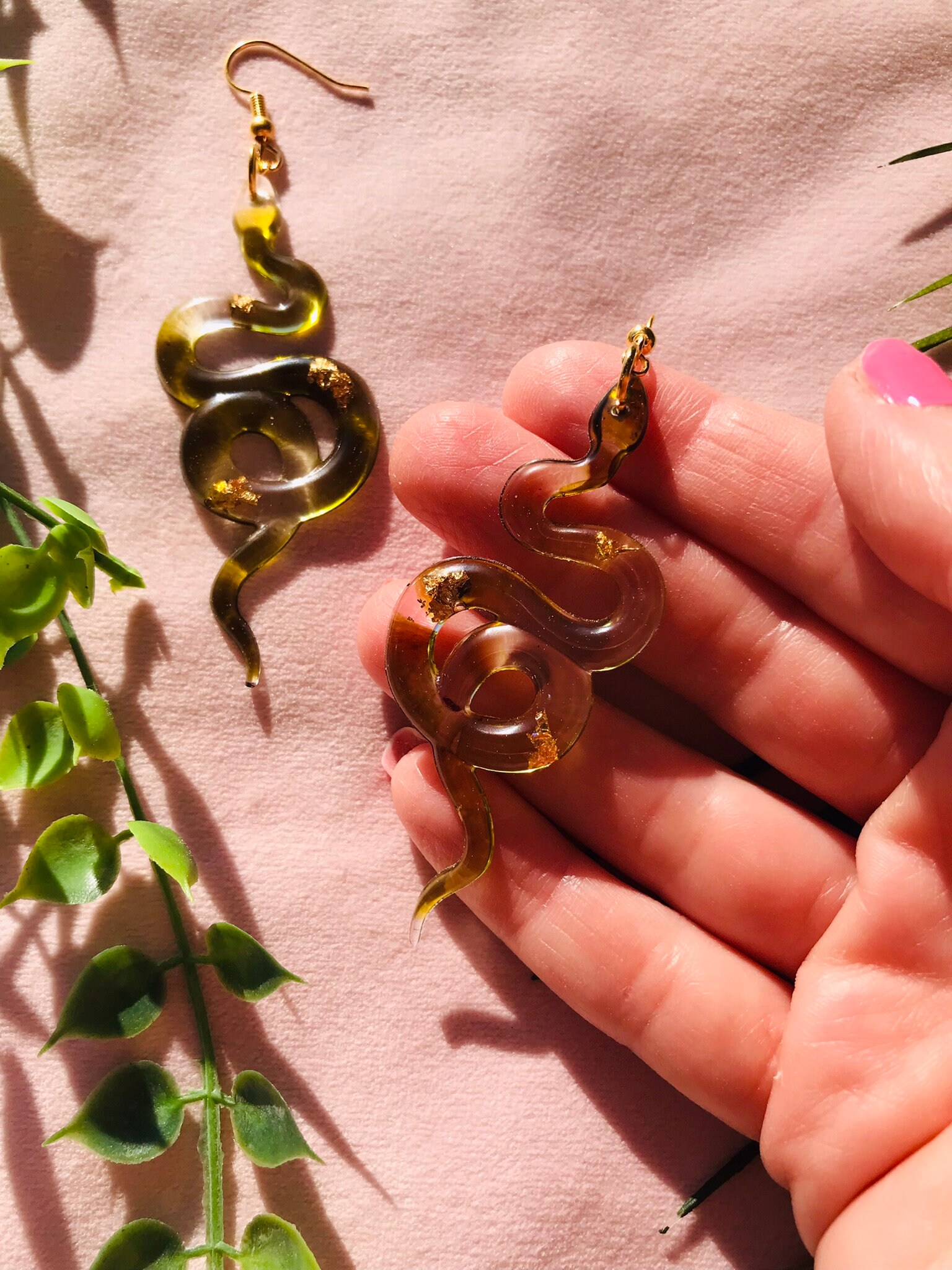 Orecchini gotici a serpente da donna, orecchini punk a forma