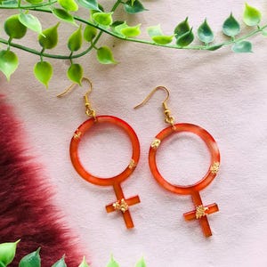 Minimalist Feminist Earrings – Handmade Equality Jewelry
