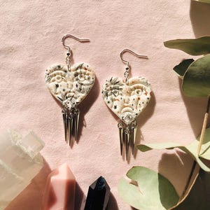 Crying Face Earrings, Celestial Earrings, Magical Earrings, Festival Earrings, Statement Earrings, Boho Earrings, Mystical Heart Earrings
