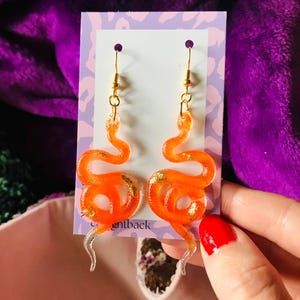 Handcrafted Snake Earrings – Gothic Serpent Jewelry for Wiccan and Pagan Styles