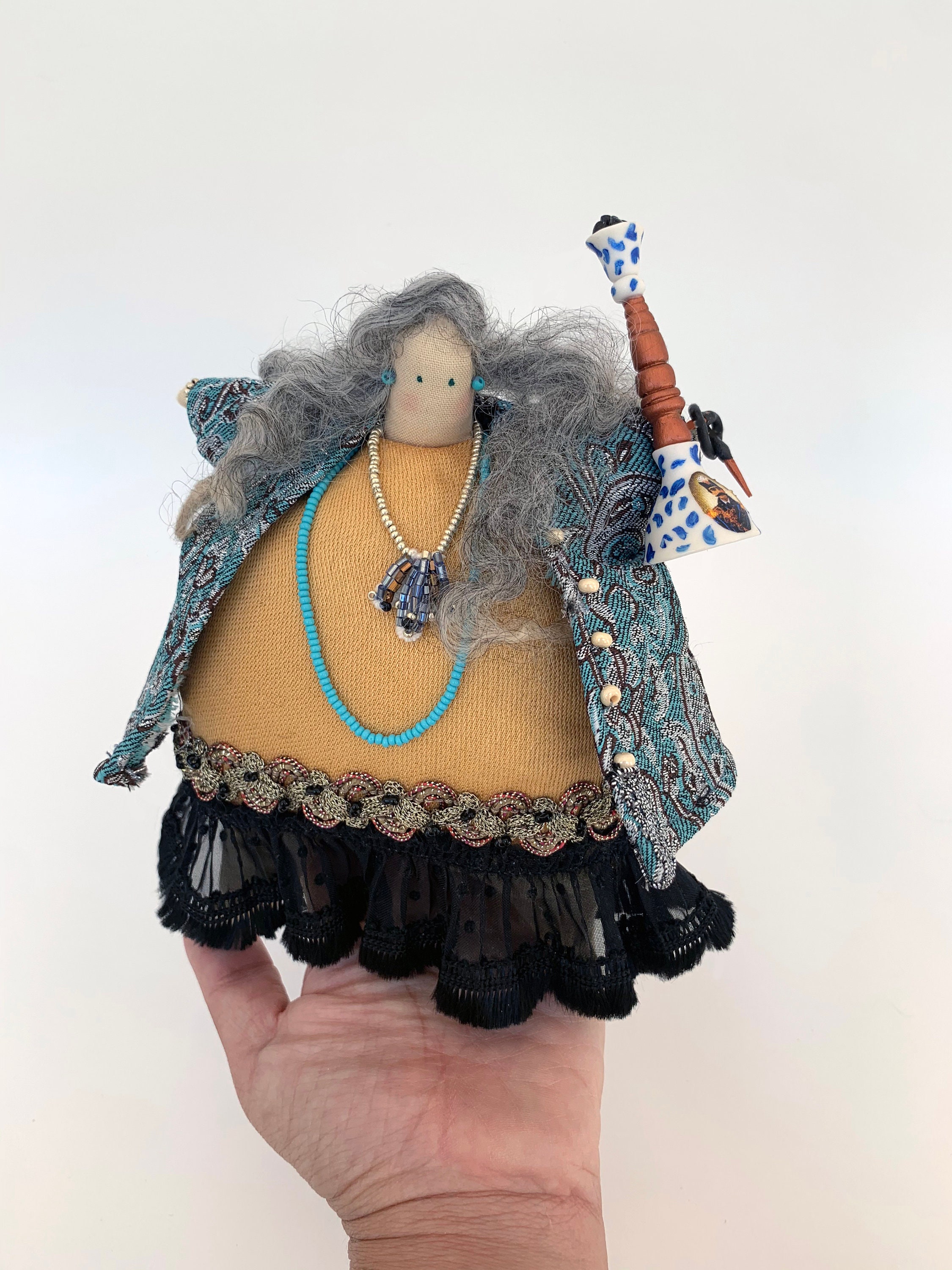 Talaat With Tehmeh Coat Handmade Doll