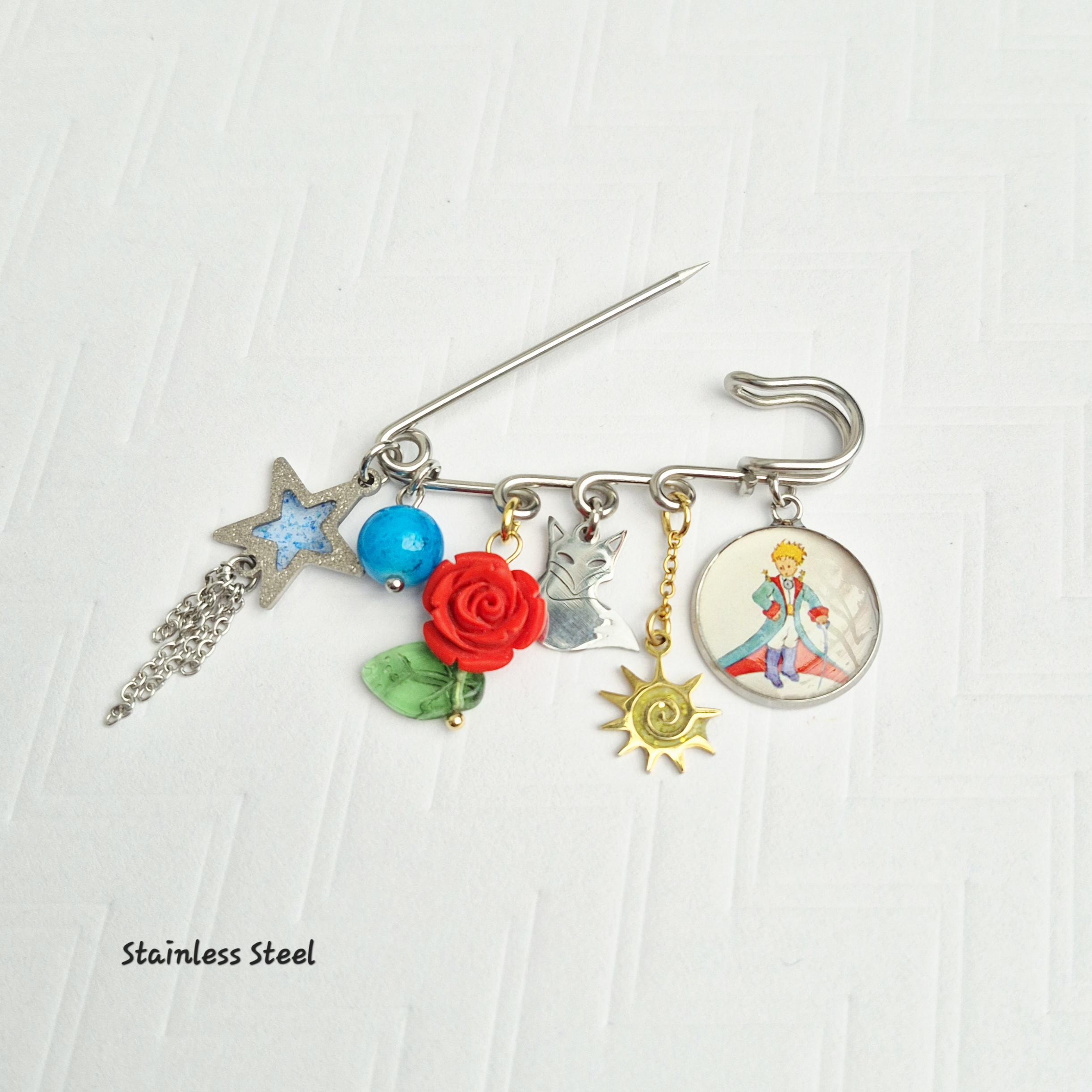 星の王子さまチャームブローチ キルトピン - Etsy 日本