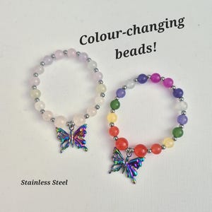 Farbwechsel Bead Stretch Charm Stimmungsarmband