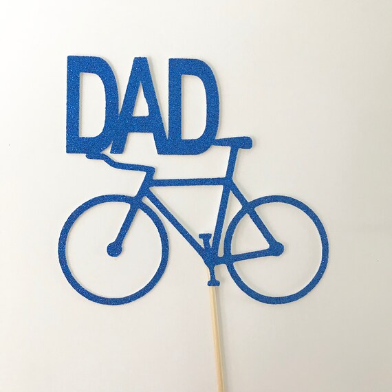 Bike Cake Topper Personalised Name Cake Topper Bike Etsy