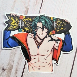 Anime Sticker Waterproof Anime Manga Stickers SK8 Gift Stickers Vinyl Vivid Colors Dishwasher Safe Fade Resistant Decal 4 inch Joe