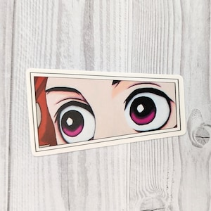 Eyes sticker manga vinyl 4 inch inch Anime Manga waterproof Stickers Slap Japan Waterproof Otaku Weeb Demon Senpai