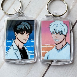 Single Keychain Anime Acrylic Manga Double Sided Mignon Doc Yaoi BL Plastic Photo Plastic Gift Christmas Birthday Animes