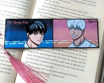 Vinyl Quaste Lesezeichen Doppelseitig BL Yaoi Anime Manga Lesezeichen Sexy Hot Lesebuchzeichen Lesezeichen Halter Jungen Liebe Fujoshi Mignon