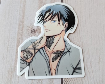Tattoo Sticker Captain Dishwasher Safe UV Resistant Waterproof  Anime Manga Stickers