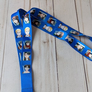 Clearance Portrait Lanyard Anime Manga Key Holder Keys ID Badge Card 18 inch clip keychain