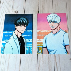 Glossy Prints Set Art Print Duo (2) 5x7 Yaoi BL Boys Love Boyslove Anime Manga Vivid Photo Mignon Doc Fujoshi