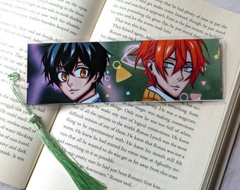 Vinyl Quaste Lesezeichen Doppelseitig BL Yaoi Anime Manga Lesezeichen Sexy Hot Lesebuchzeichen Lesezeichen Halter SasaMiya Boys Love Fujoshi