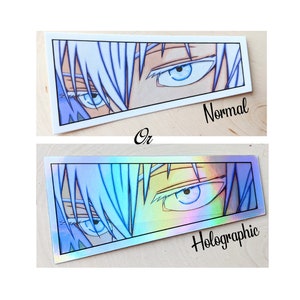 Anime Sticker Waterproof Anime Manga Stickers Gift Stickers Vinyl Colors Dishwasher Safe Fade Resistant Decal 4 inch Eyes Holo Holographic