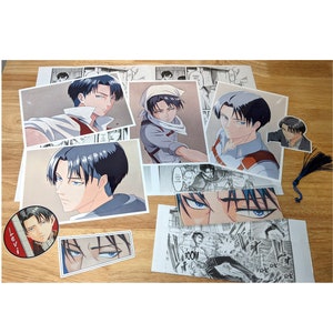 Gift Set Prints Bookmark Stickers Anime Manga