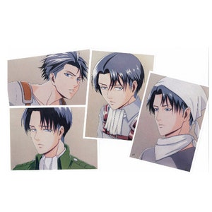 Mini Print Set of (4) 5x7s on gloss paper Anime Manga