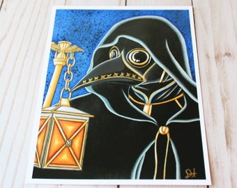 Pestdoktor Glossy Print 5x7 oder 8x10 Spooky Doctor Dr. Beulenpest