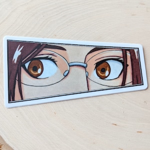 Eyes Sticker 4 or 6 inch Anime Manga Waterproof Dishwasher Safe