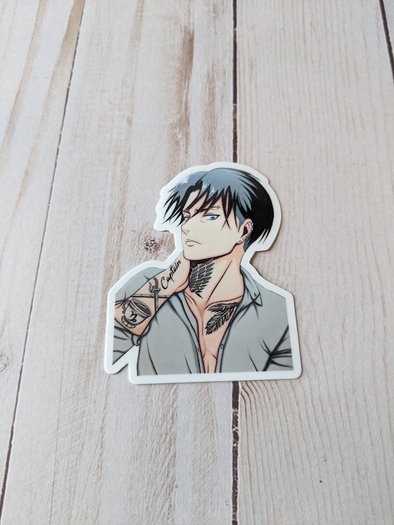 Levi Ackerman Tattoo Sticker Waterproof Attack On Titan Etsy