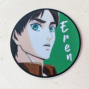 Sticker waterproof vinyl Anime Manga 3 Inch Stickers Green