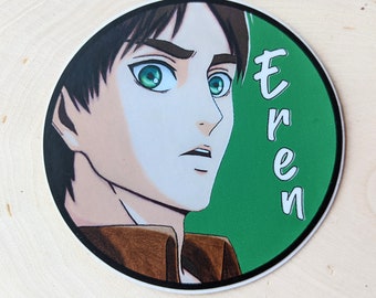 Sticker waterproof vinyl Anime Manga 3 Inch Stickers Green