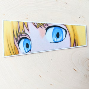 Vinyl Sticker Waterproof UV resistant  Anime Manga Eyes Eye 4 in 1.75x4inch
