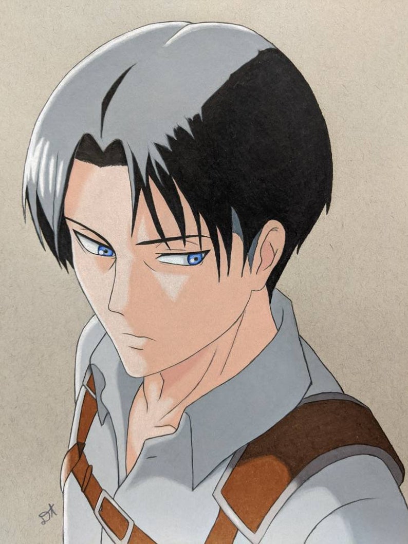 Levi Print Set 5x7 Attack on Titan Shingeki No Kyojin Anime | Etsy