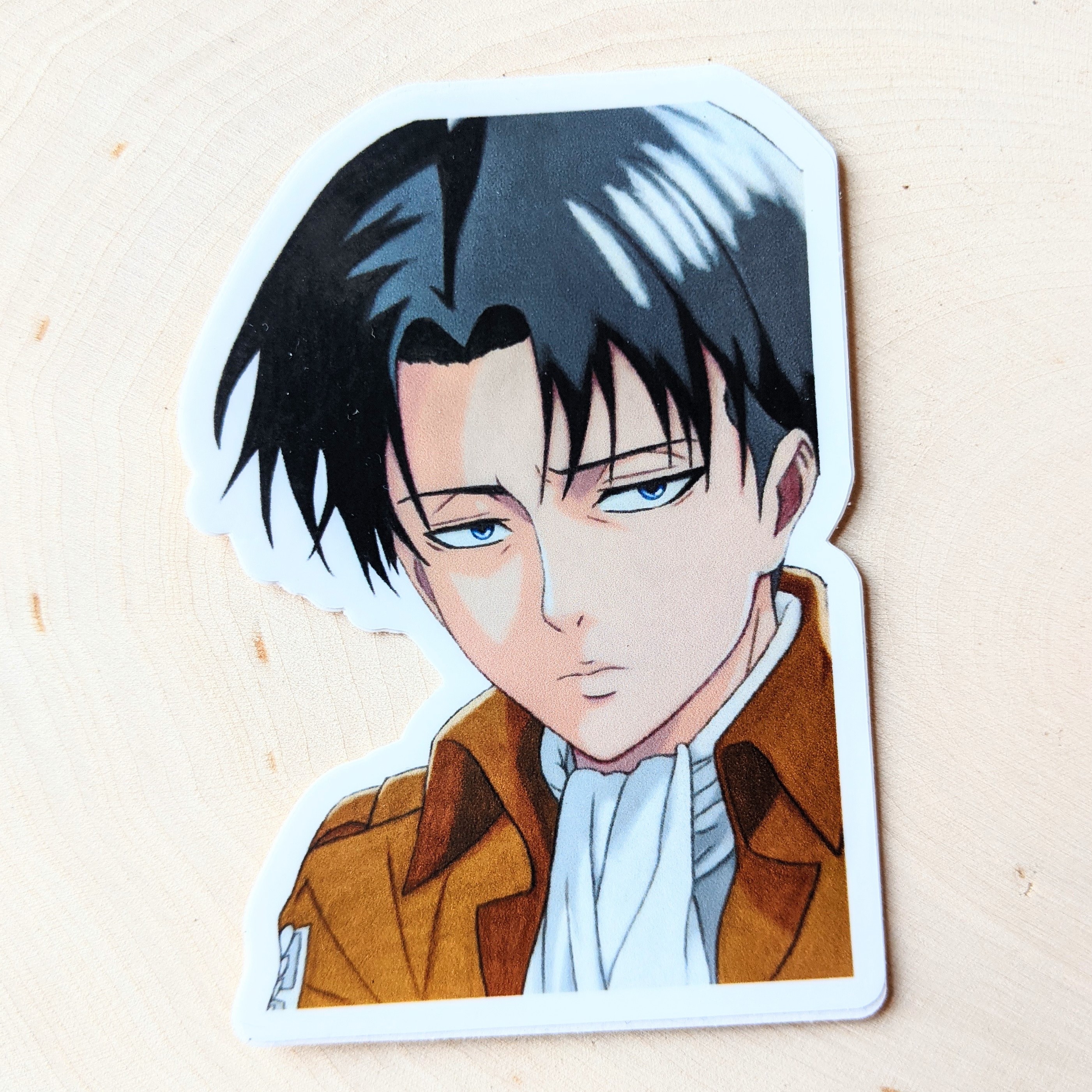 Levi Ackerman Sticker Waterproof Attack On Titan Shingeki No Etsy Denmark