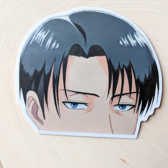 Levi Ackerman Peeker Sticker Waterproof Attack On Titan Etsy