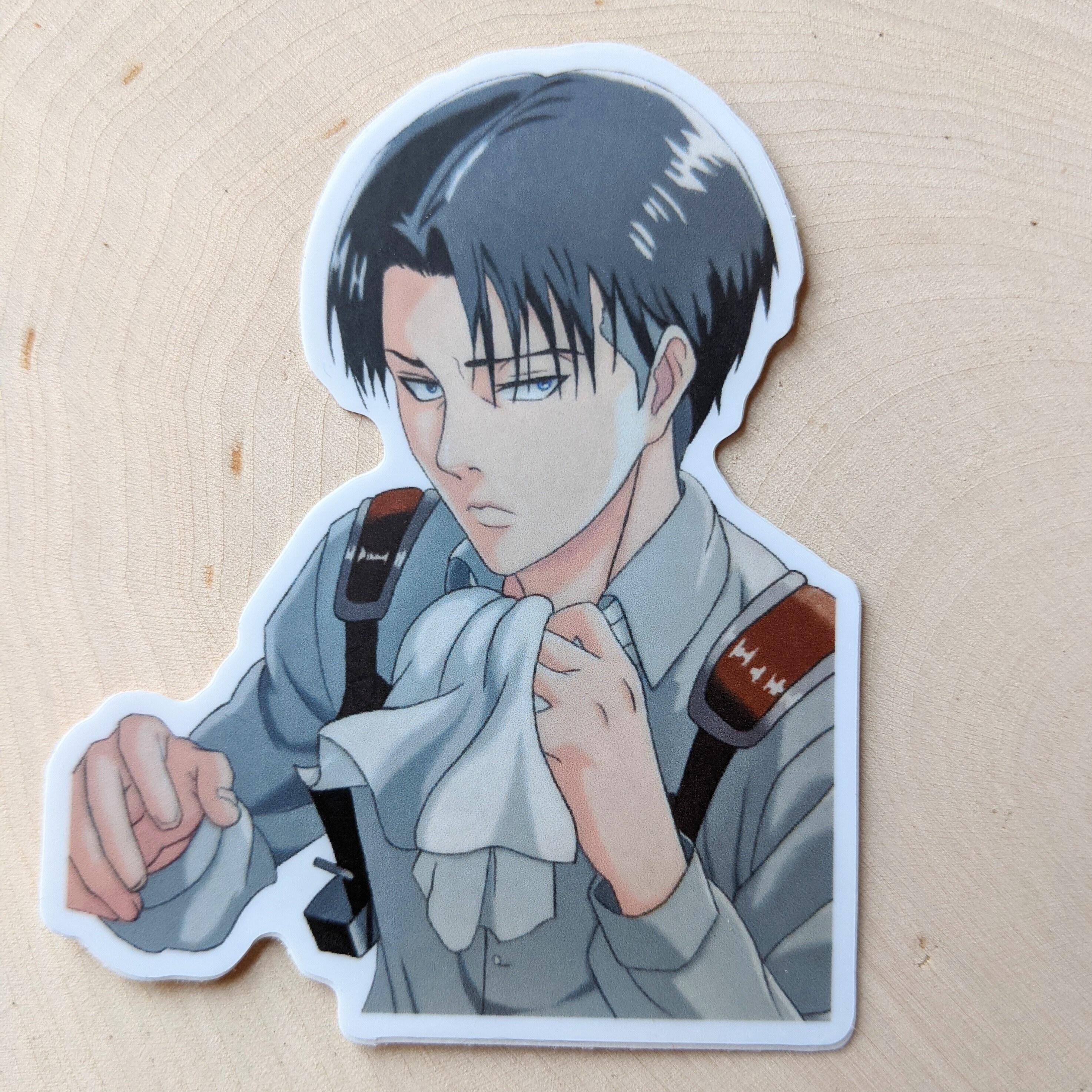 Levi Ackerman Vinyl Sticker Attack On Titan Shingeki No Kyojin Etsy