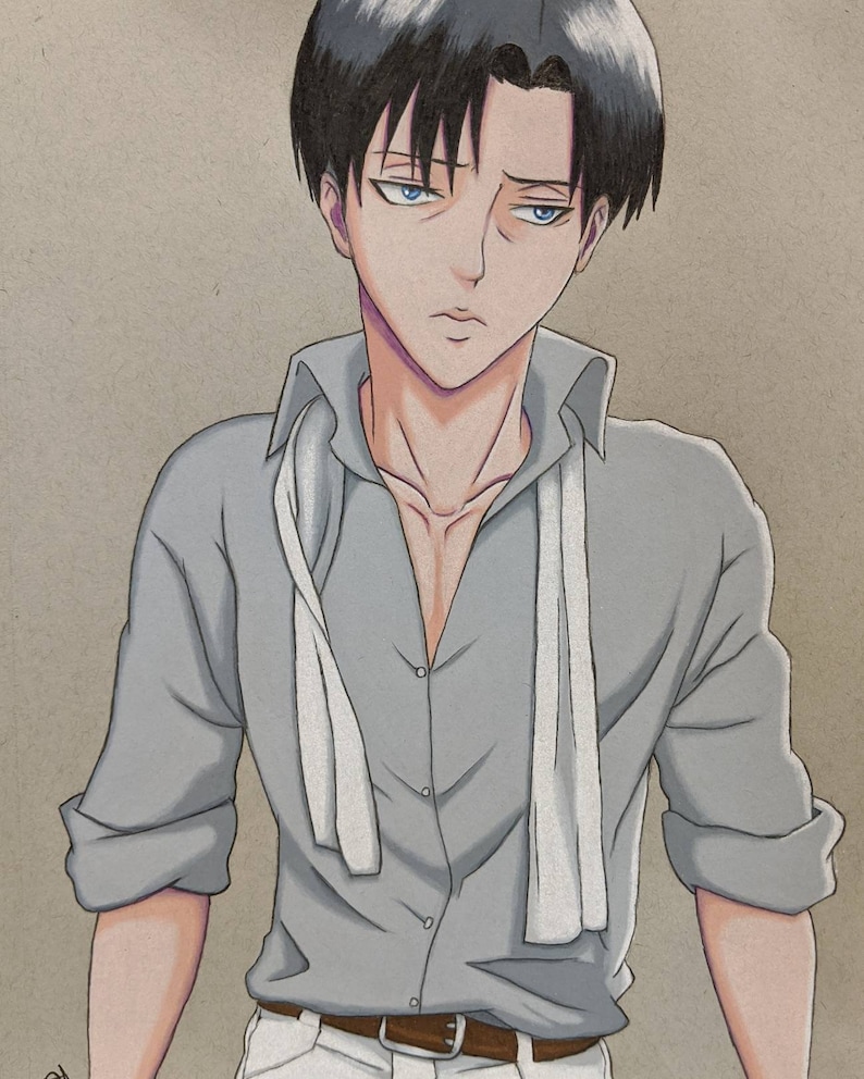 Levi Ackerman Mini Print Set 3 5x7 Attack on Titan Shingeki | Etsy
