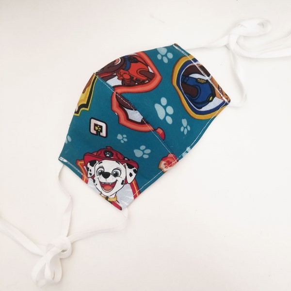 Paw Patrol Reusable Mask with Filter Pocket and Nosewire, Kids Mask. Reusable Mask. Kids face covering, Fabric face covering for kids