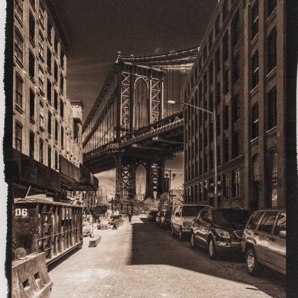 Manhattan Bridge, New York City, 2013, Palladium Print