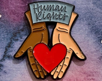 Human Rights Enamel Pin