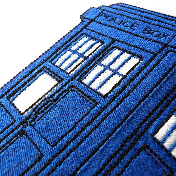 Large TARDIS Embroidered Patch
