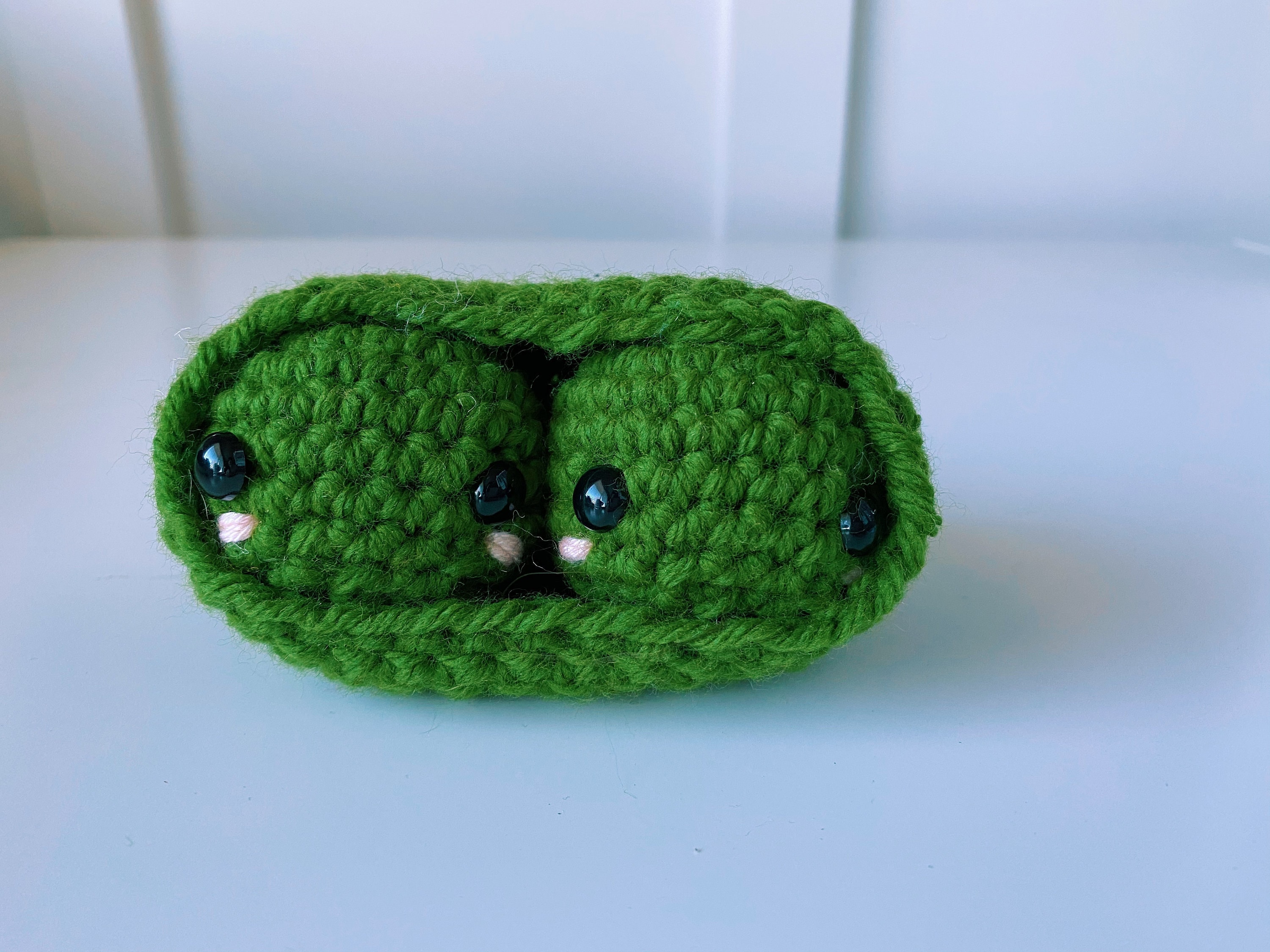 Amigurumi peas Crochet vegetables Pretend play food Crochet stuffed toy Crochet Peas in a Pod