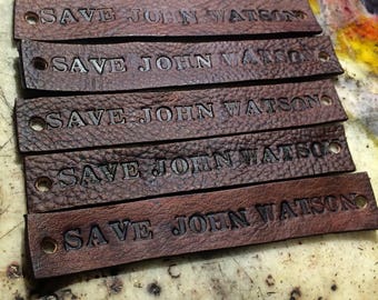 Save John Watson Fandom Inspired Tie Up Leather Fandom ID Bracelet