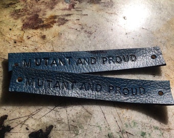 SALE Mutant and Proud Fandom Inspired Tie Up Leather Fandom ID Bracelet