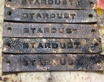Stardust Fandom Inspired Tie Up Leather ID Bracelet