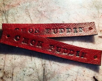 SALE Cmon Puddin Fandom Inspired Tie Up Leather Fandom ID Bracelet