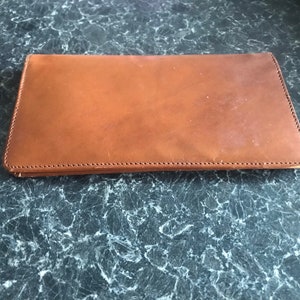 Authentique vintage Tan Gents Hide Wallet