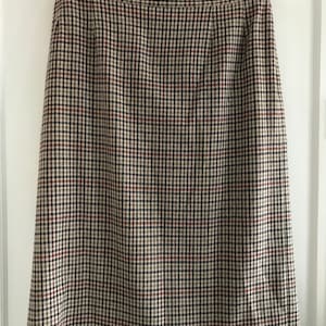 Lady Laird  Authentic Vintage Check Lined Skirt  sz 18